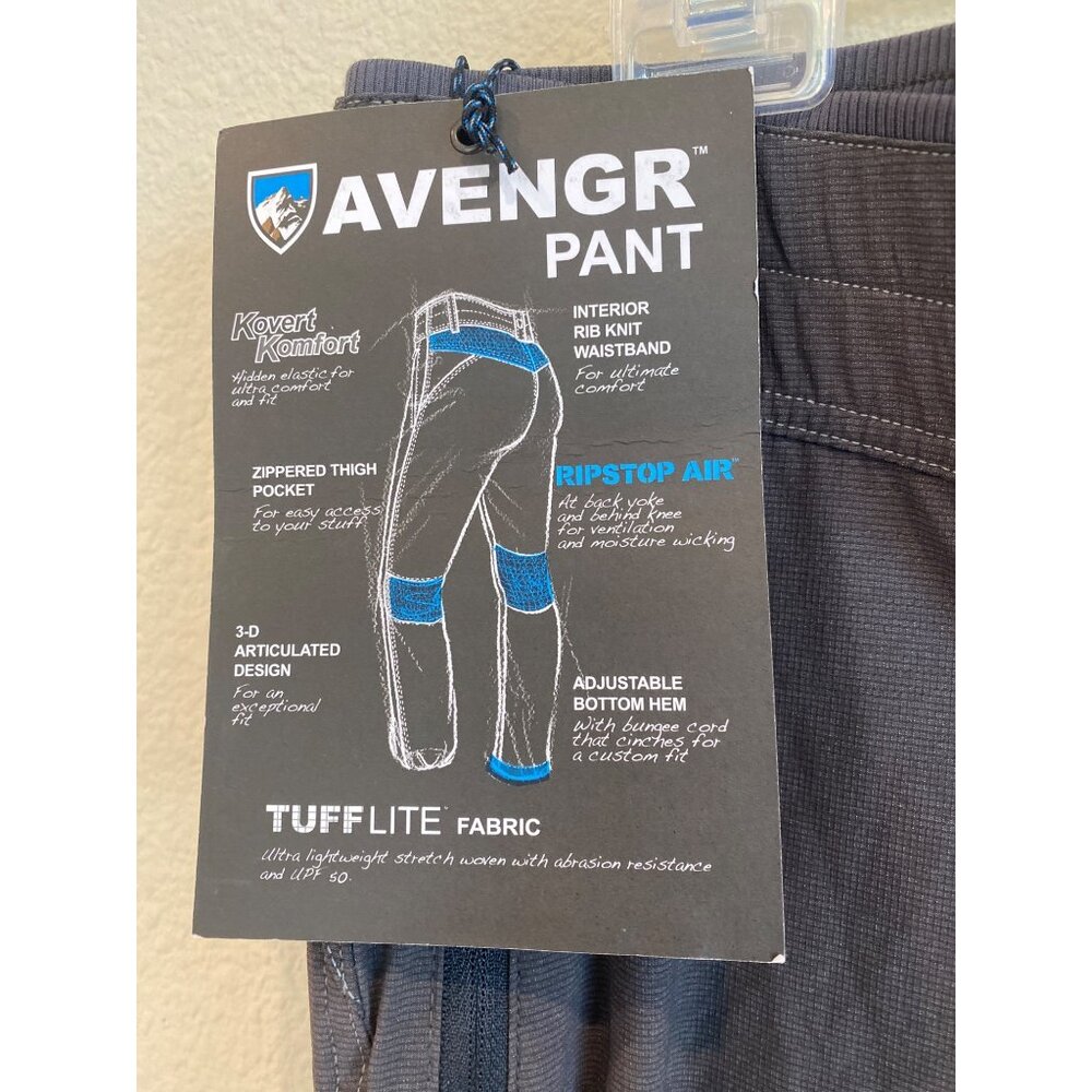 NWT Kuhl Avengr Pants Women's 14 Short RARE HTF Nylon Stretch Dark Gray MSRP$139 - Picture 5 of 12